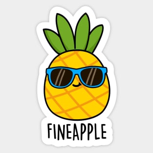 Fineapple Cute Pineapple Pun Sticker